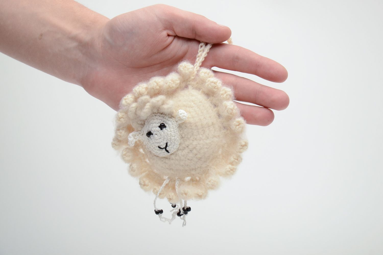 Knitted interior pendant sheep photo 2