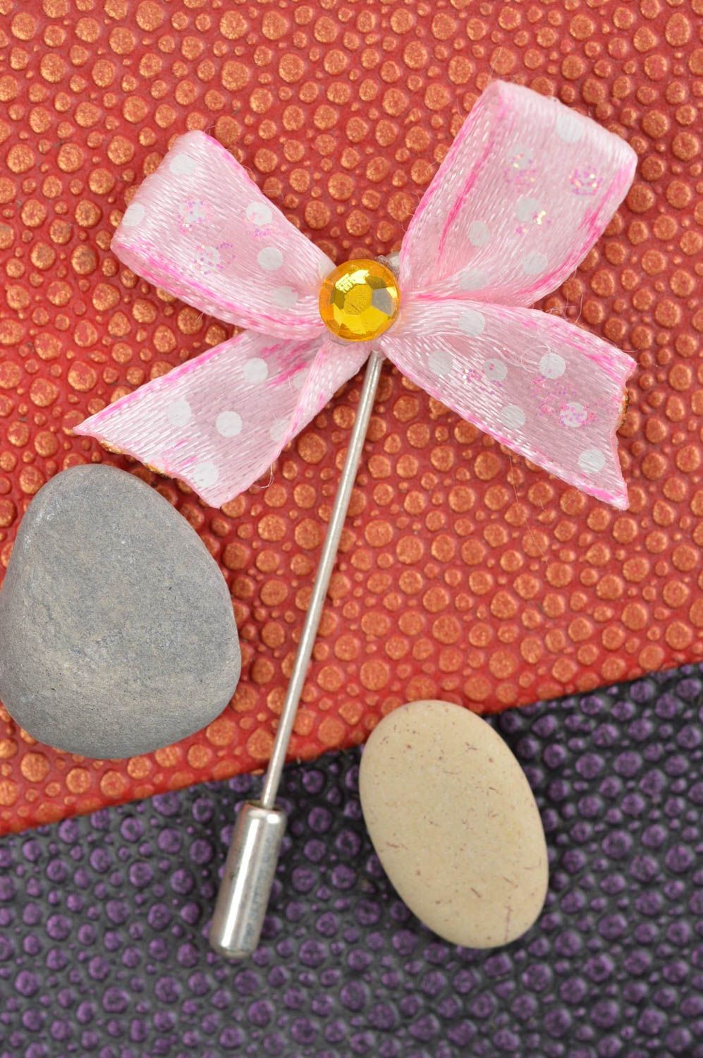 Handmade Brosche Schleife Anstecknadel Zierschmuck Schmuck für Frauen  foto 1