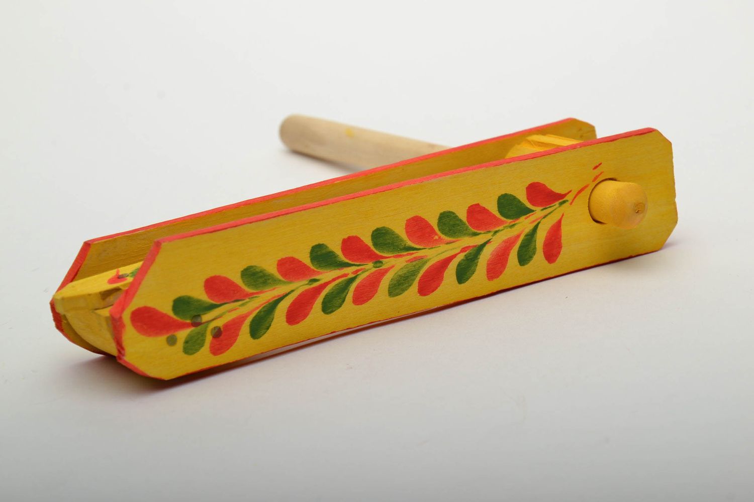 Homemade wooden toy in Ukrainian ethnic style photo 4