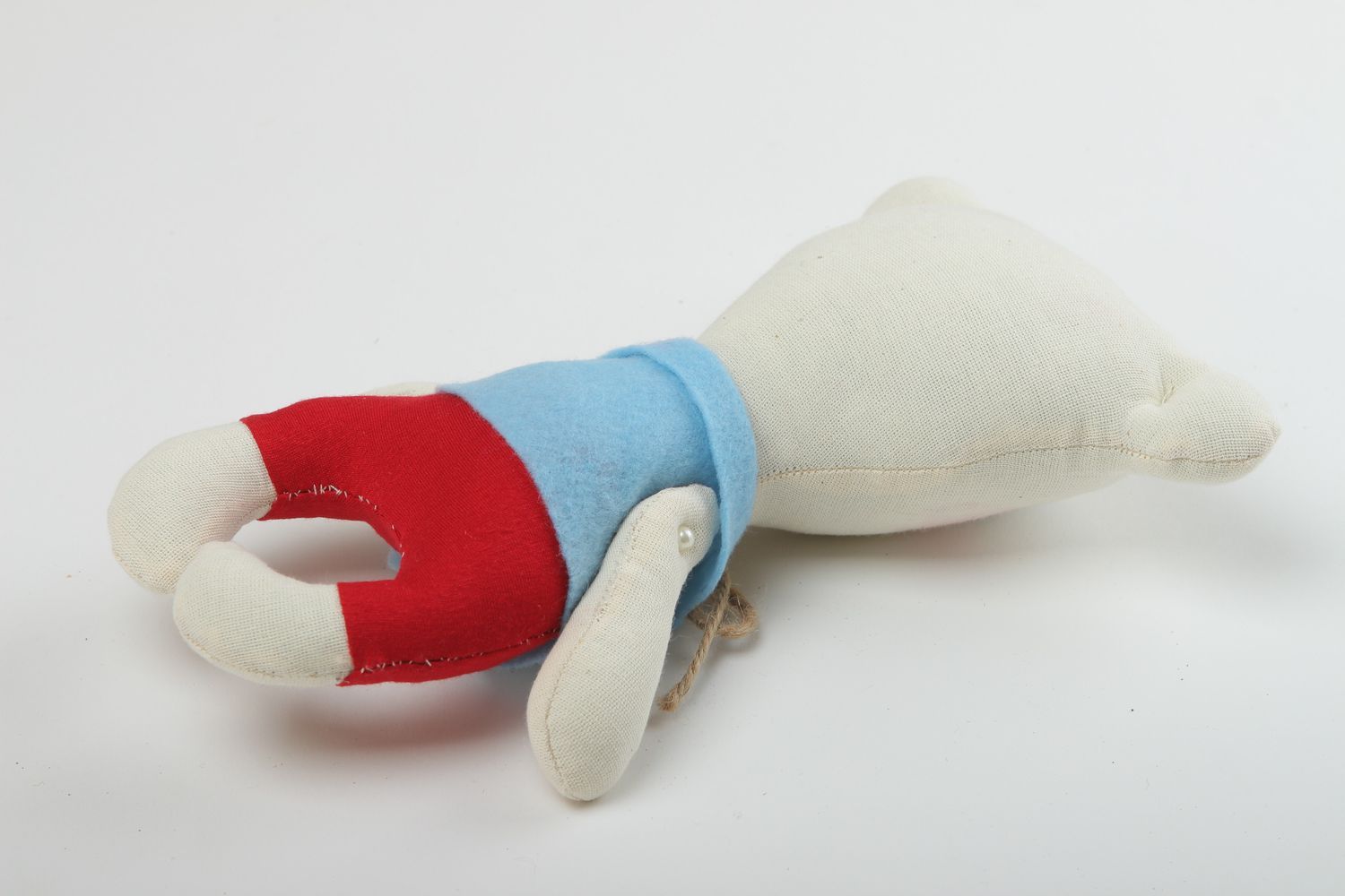 Osito de peluche juguete hecho a mano de tela regalo original para niño  foto 4