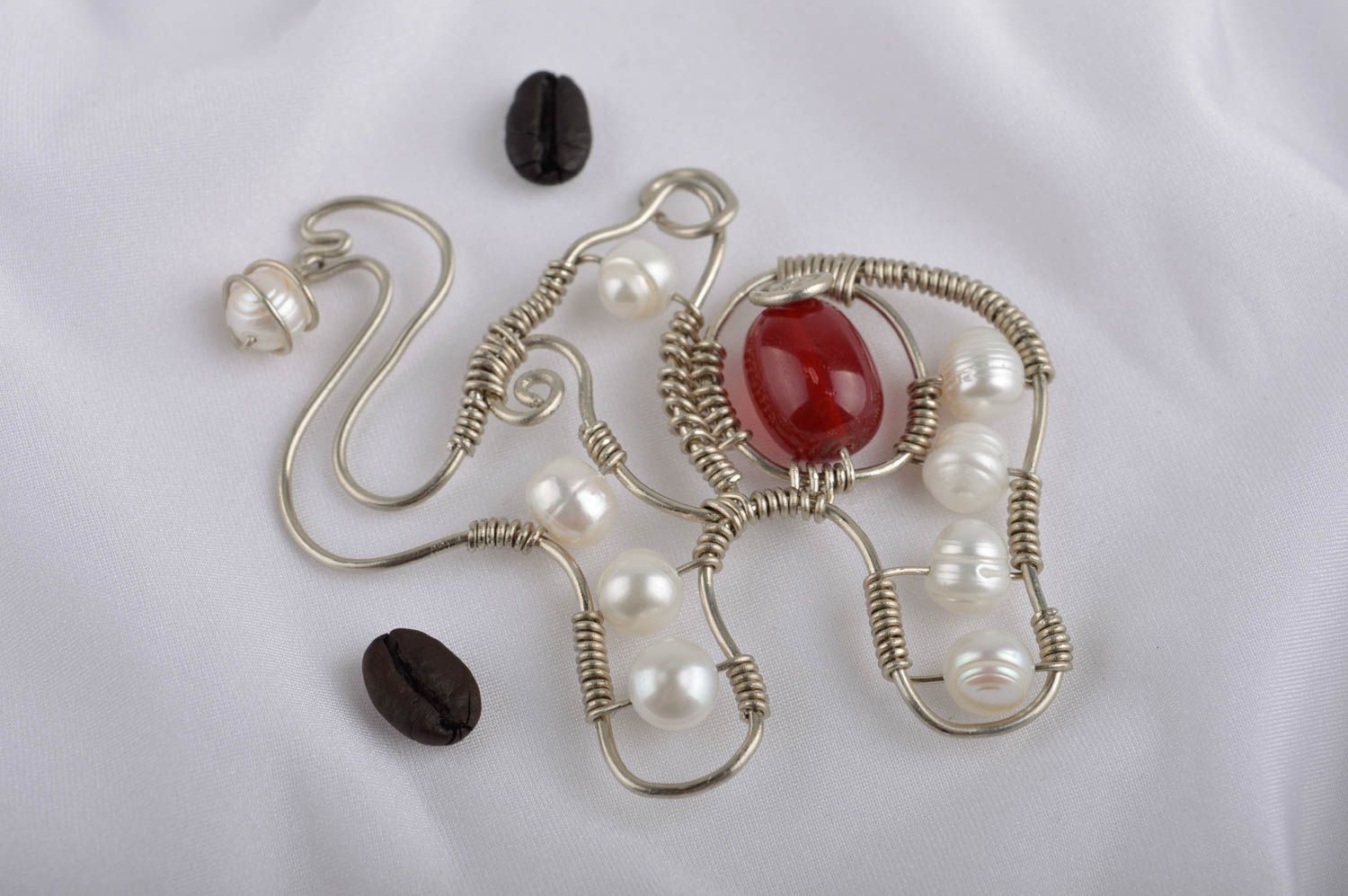 Handmade metal jewelry pendant necklace charm necklace designer accessories photo 1