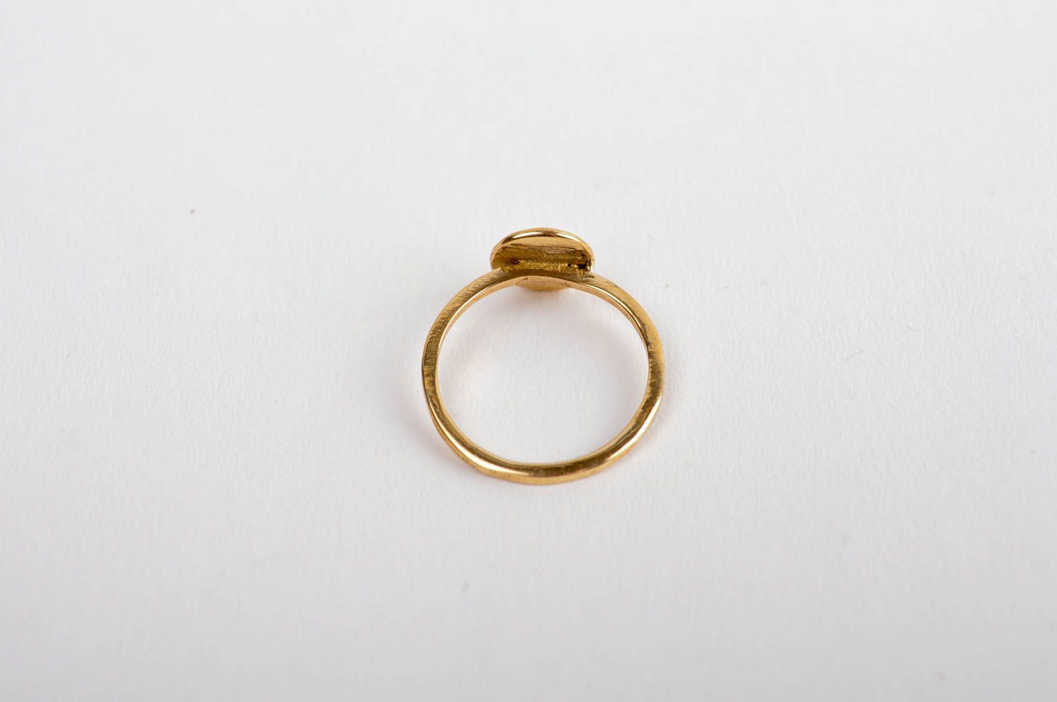 Handmade Schmuck feiner Ring Accessoire für Frauen Messing Ring modisch foto 5