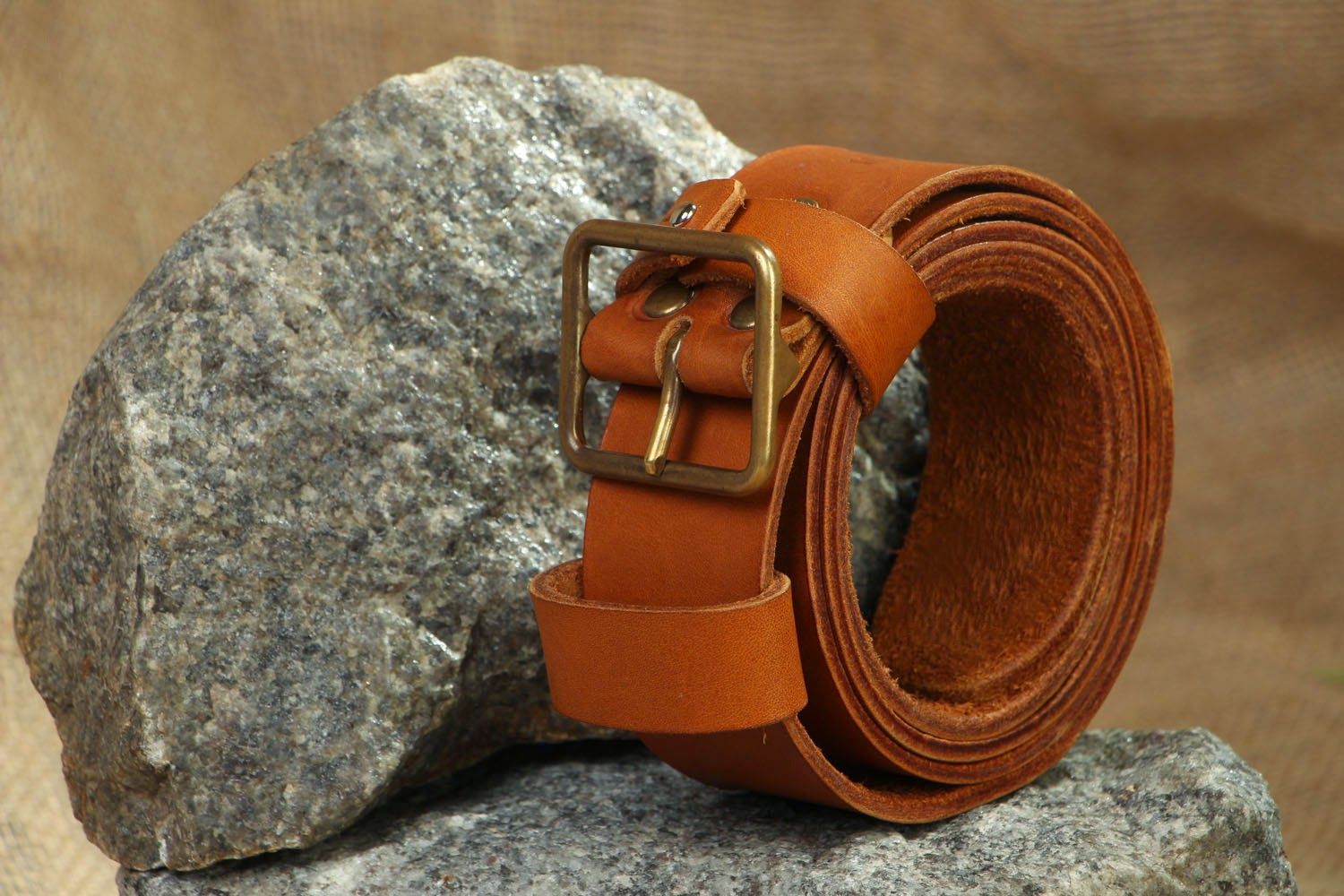 Stylish leather belt photo 4