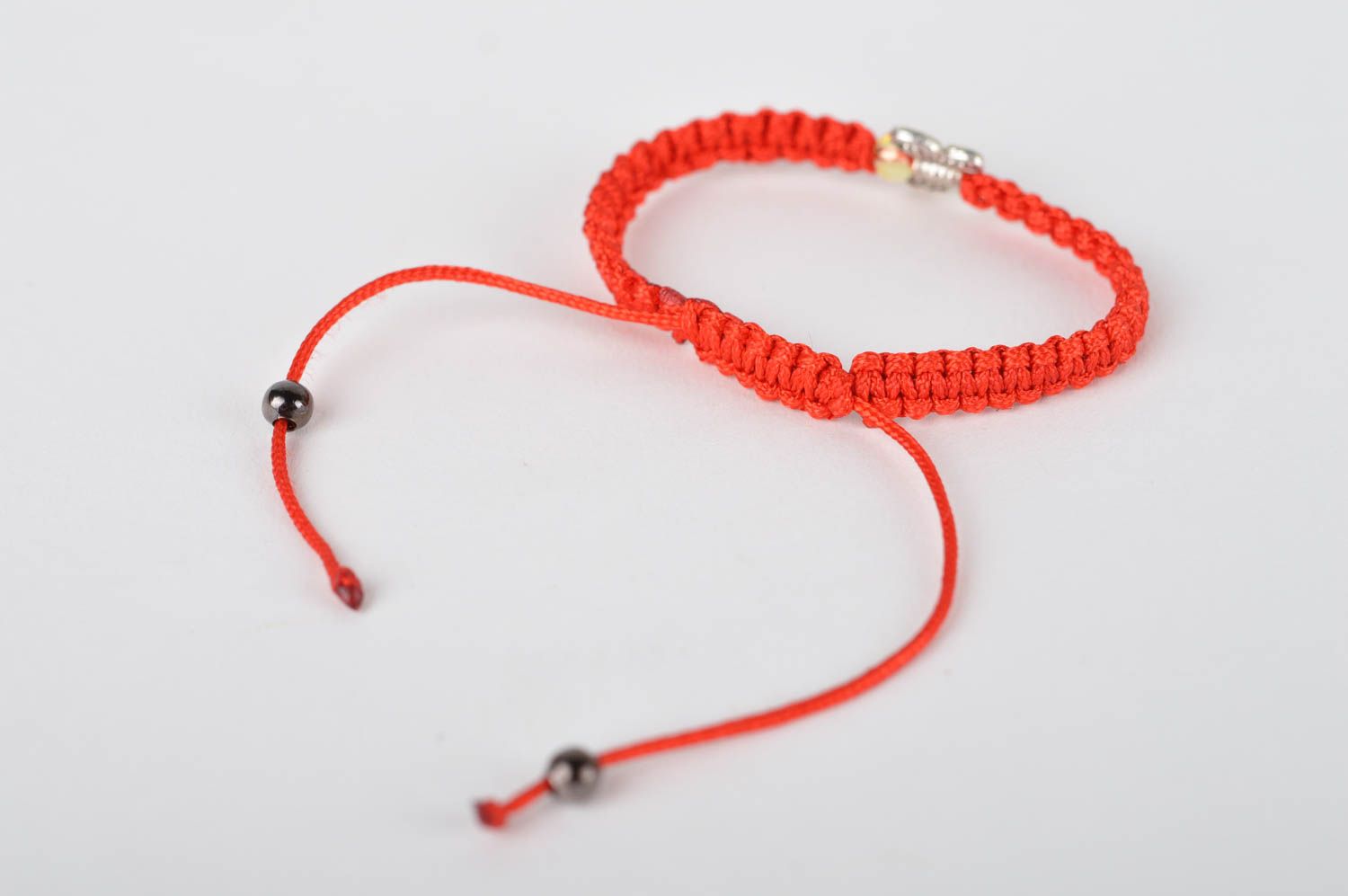 Unusual handmade string bracelet woven thread bracelet artisan jewelry photo 5