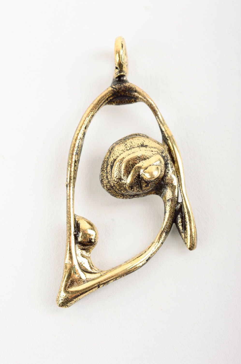 Handmade brass pendant designer stylish necklace metal jewelry present photo 1