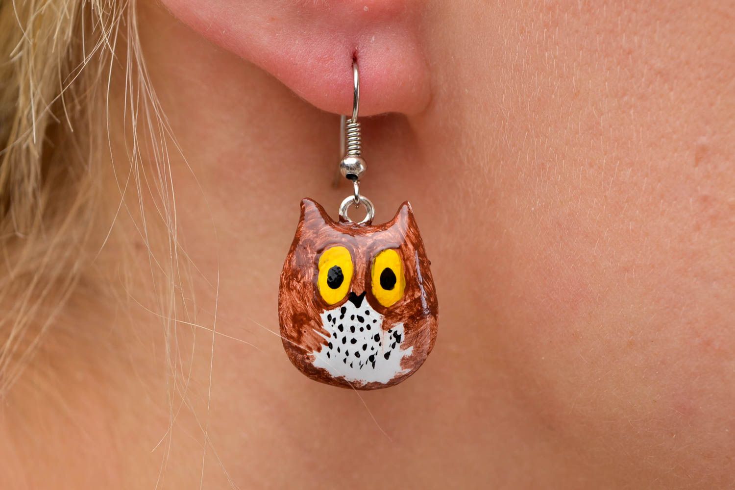 Handmade fashion earrings polymer clay designer jewelry cute earrings cool gifts photo 2