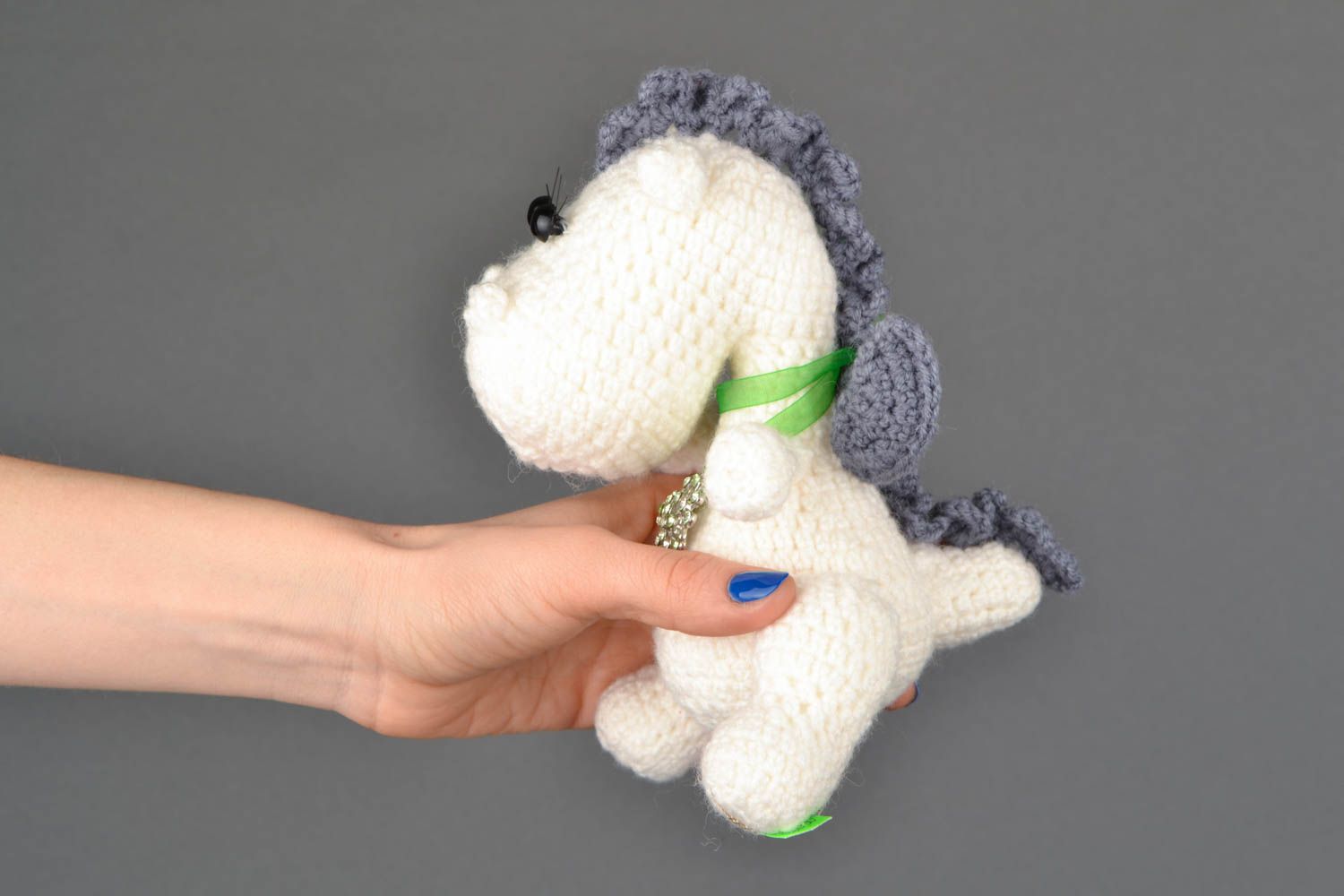 Soft crochet toy dragon photo 2