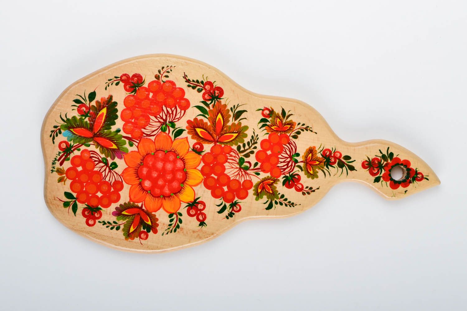 Tabla de cortar decorada hecha a mano accesorio de cocina souvenir original foto 3
