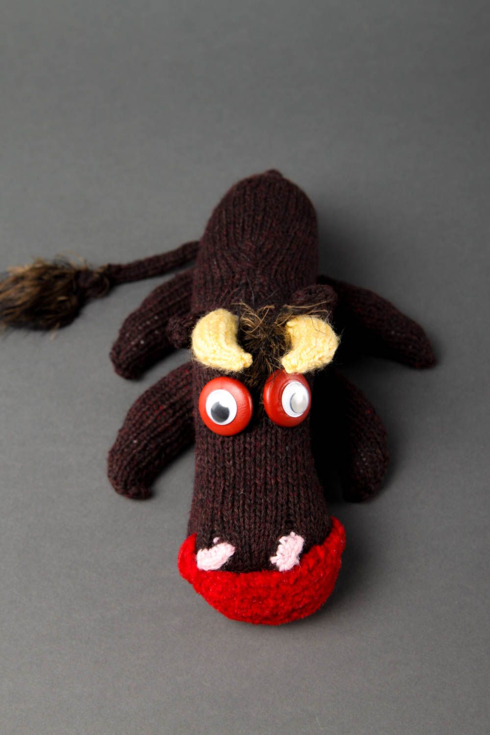Peluche de animal hecho a mano juguete tejido regalo original para niño  foto 2