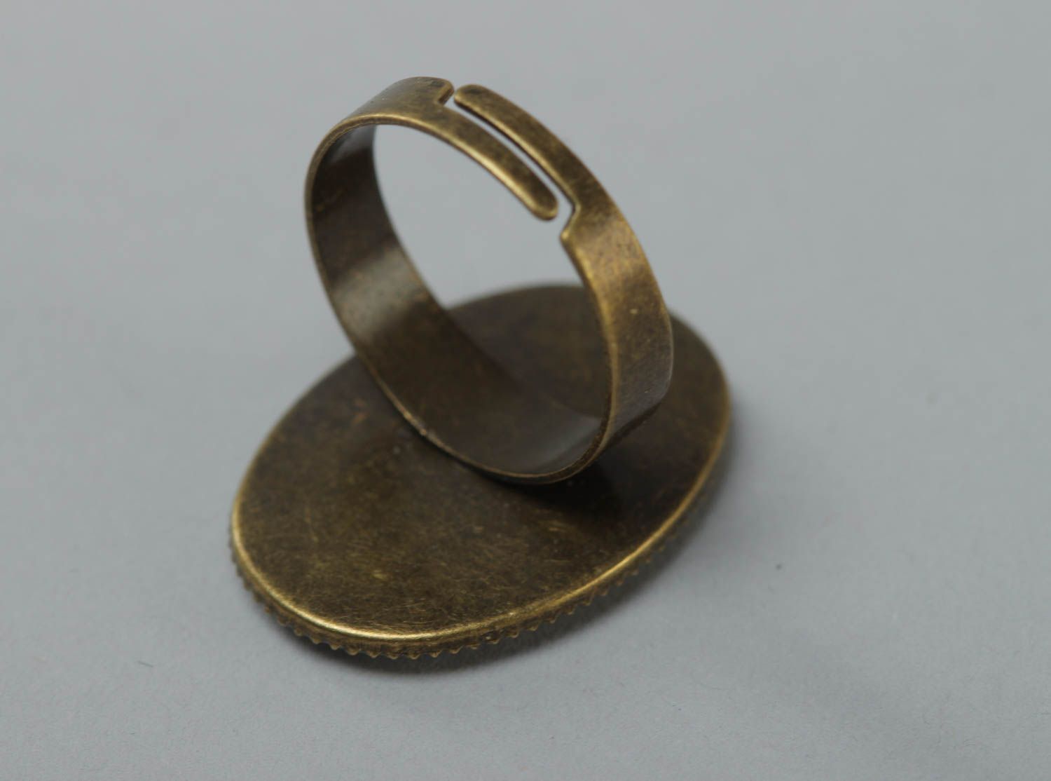 Ovaler handmade Ring aus Glasur mit Blumen Frauen Schmuck originell Geschenk foto 4