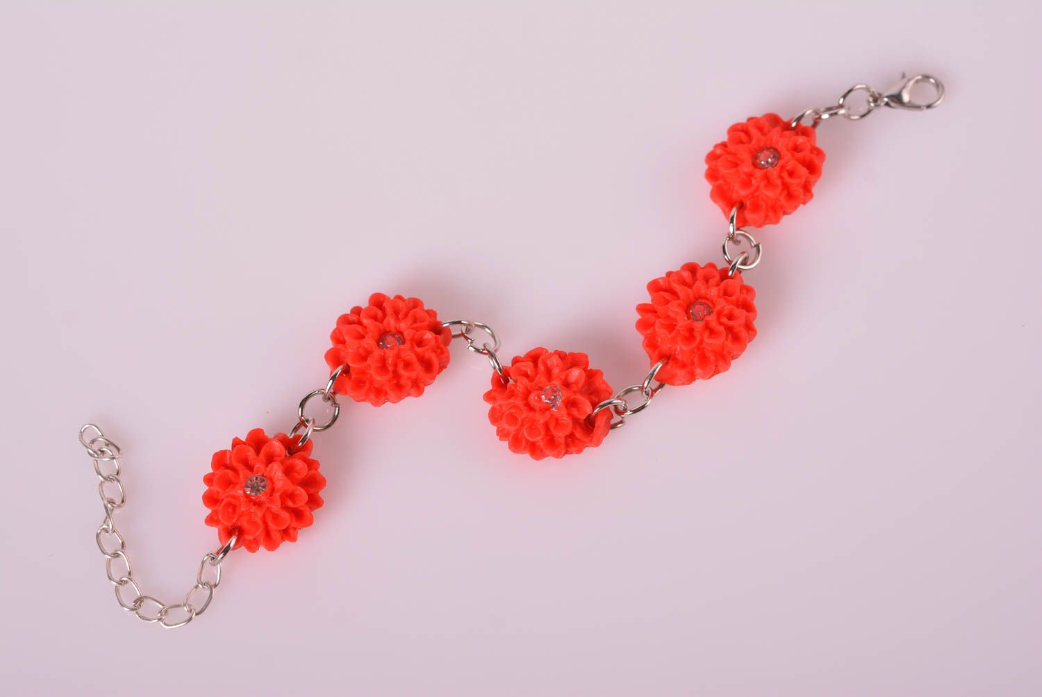 Exclusive jewelry handmade polymer clay bracelet plastic bracelets for women photo 3