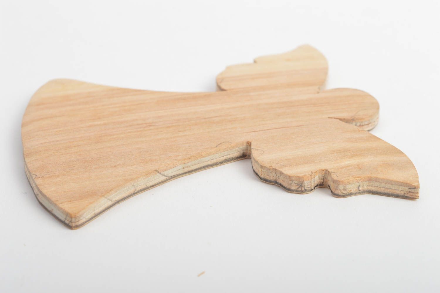 Kleiner künstlerischer Holz Rohling zum Bemalen schön interessant handgefertigt foto 5