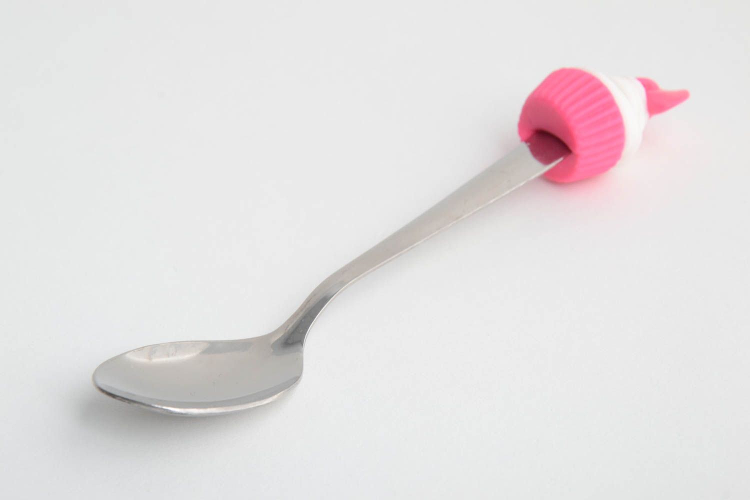 Handmade teaspoon polymer handle unusual gift for girls kitchen accessories photo 2