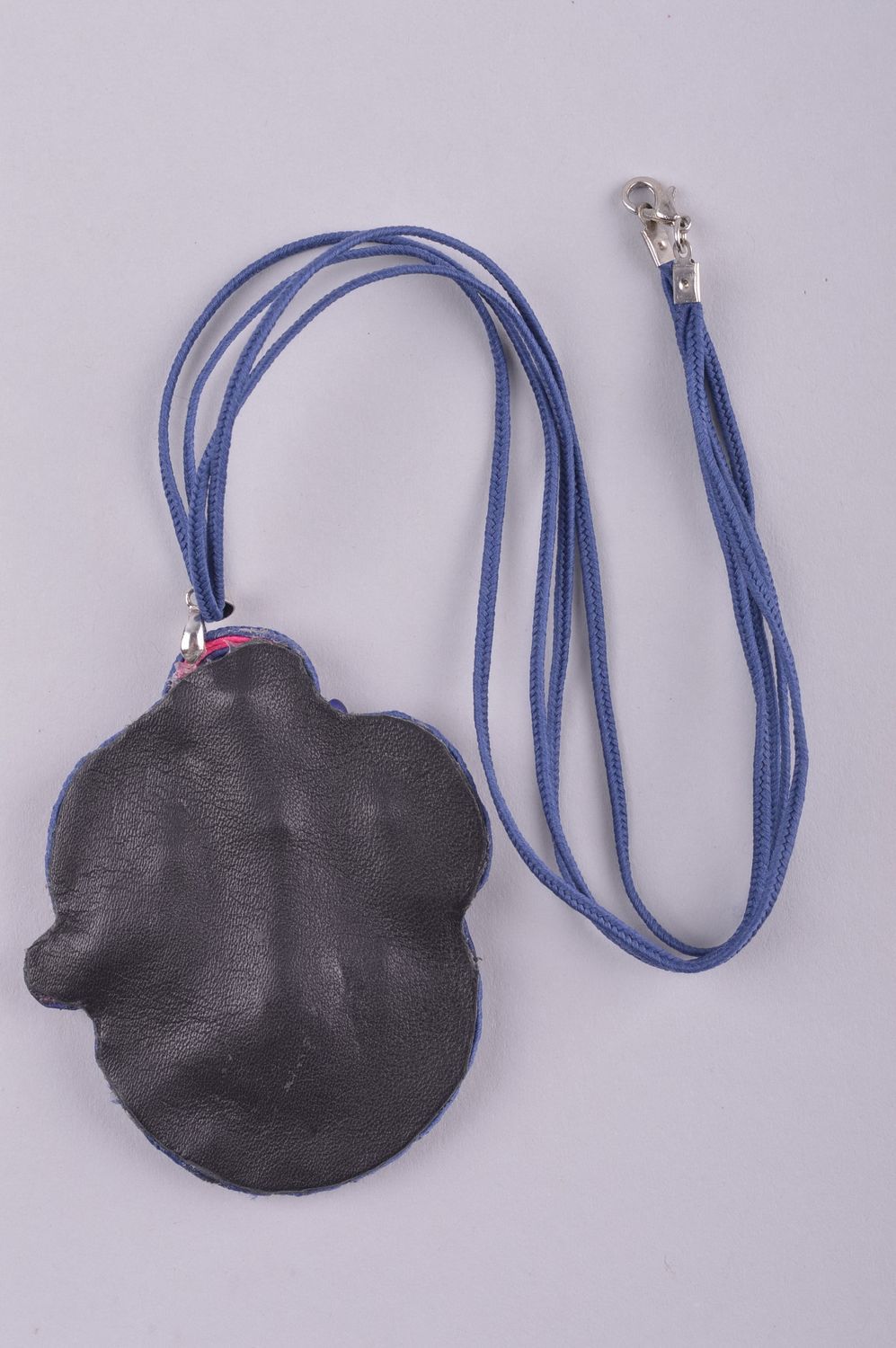Pendentif fantaisie Bijou soutache fait main original Accessoire femme photo 3