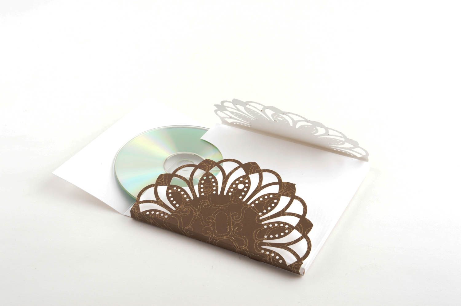 Sobre para CD hecho a mano de papel decoración de regalo embalaje decorativo  foto 3
