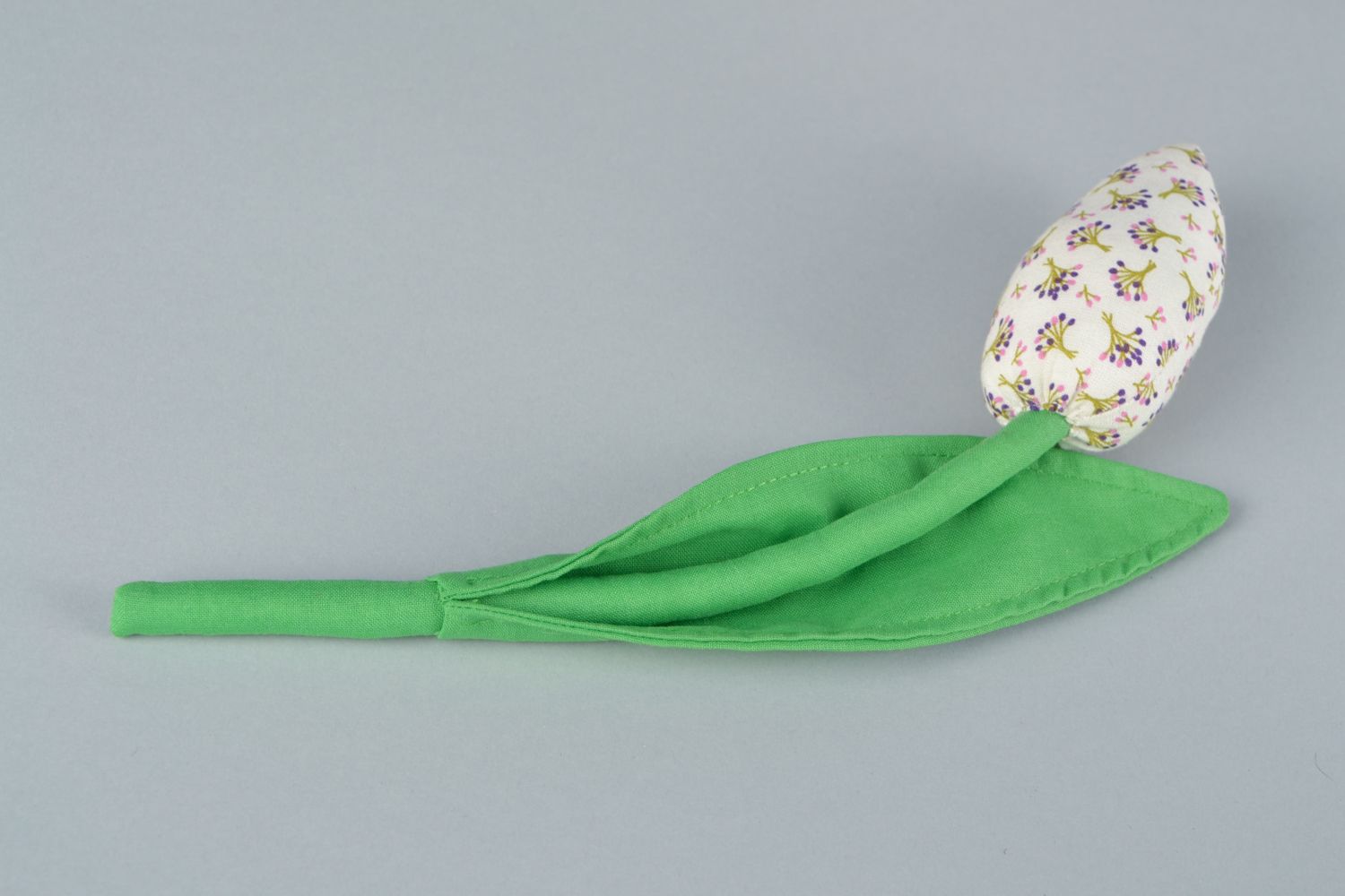Fleur en coton molle faite main Tulipe photo 4