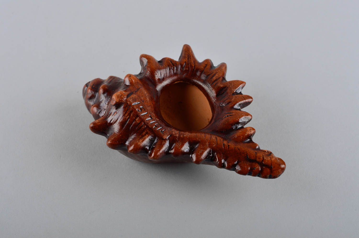 Cenicero de cerámica hecho a mano accesorio para fumador regalo para hombre foto 5