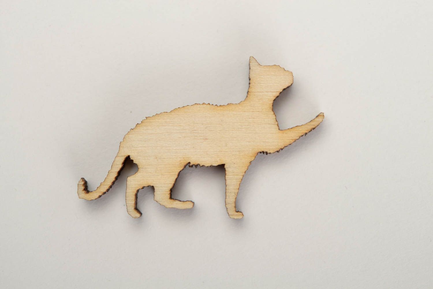 Handmade Holz Rohling Scrapbooking Material Holzartikel zum Bemalen Katze foto 5