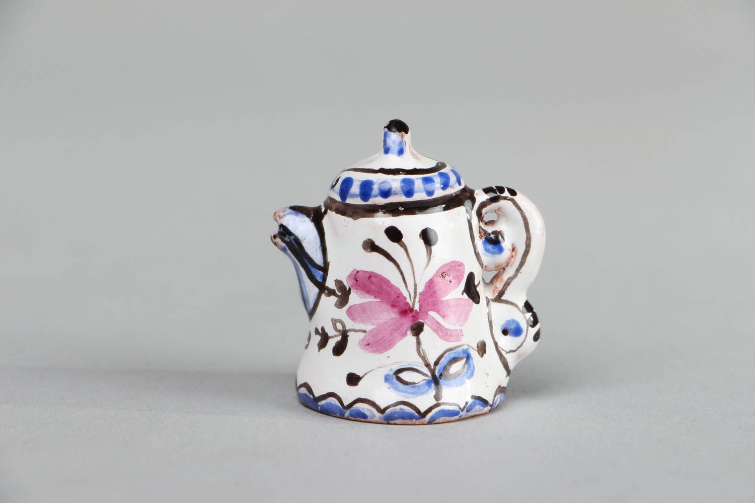 Fingerhut aus Keramik Teekanne   foto 1