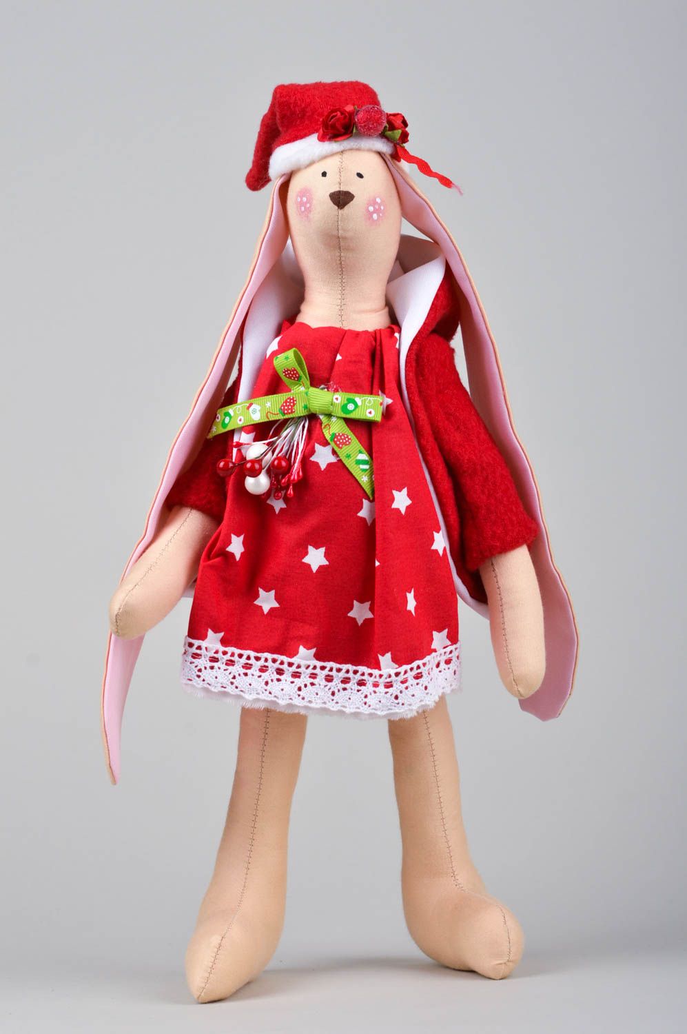 Handmade Haus Deko Geschenk für Kinder Spielzeug Hase zu Weihnachten schön foto 1