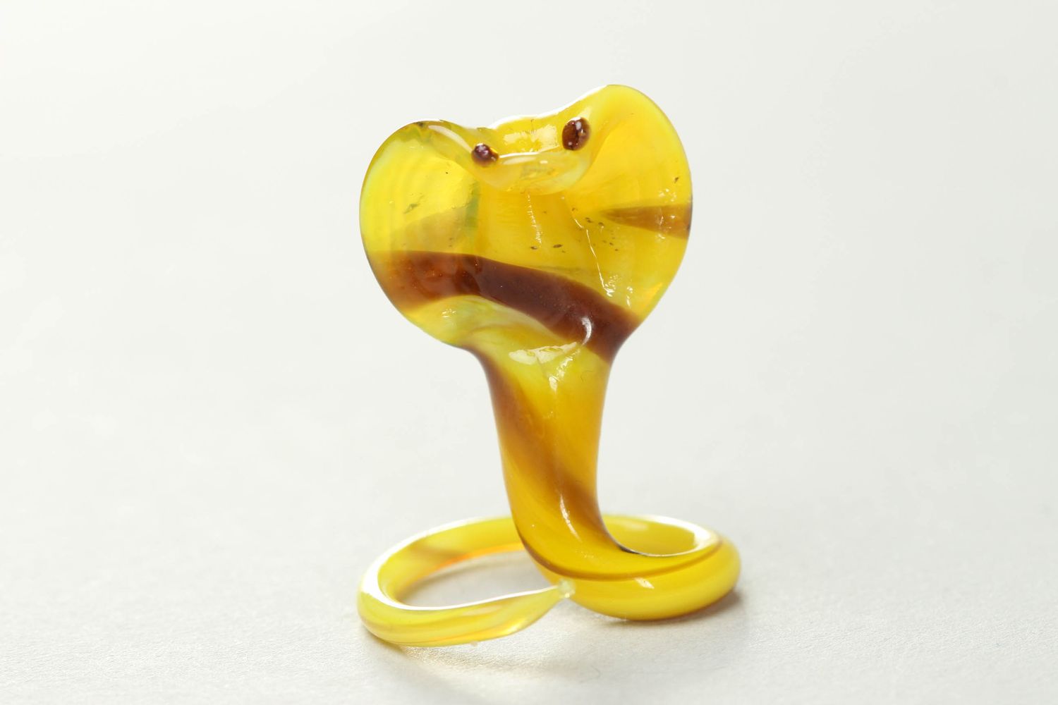 Figurine en verre au chalumeau artisanale Cobra  photo 1