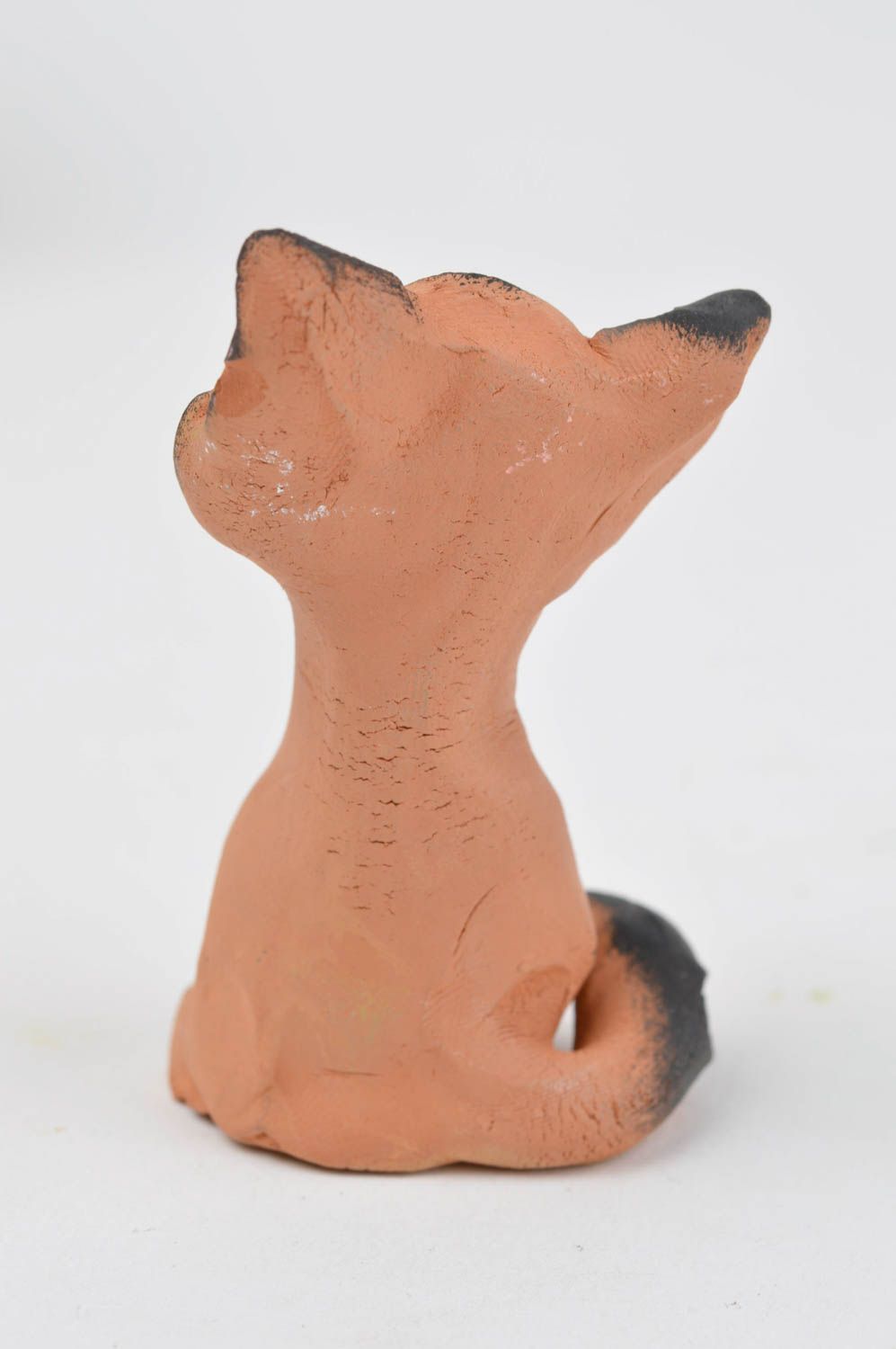 Handmade animal statuette unusual ceramic figurine stylish art pottery photo 4