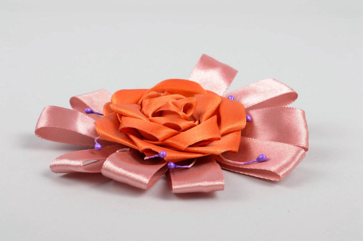 Grelle Blume Haarspange handgemachter Schmuck Accessoire für Mädchen originell foto 3