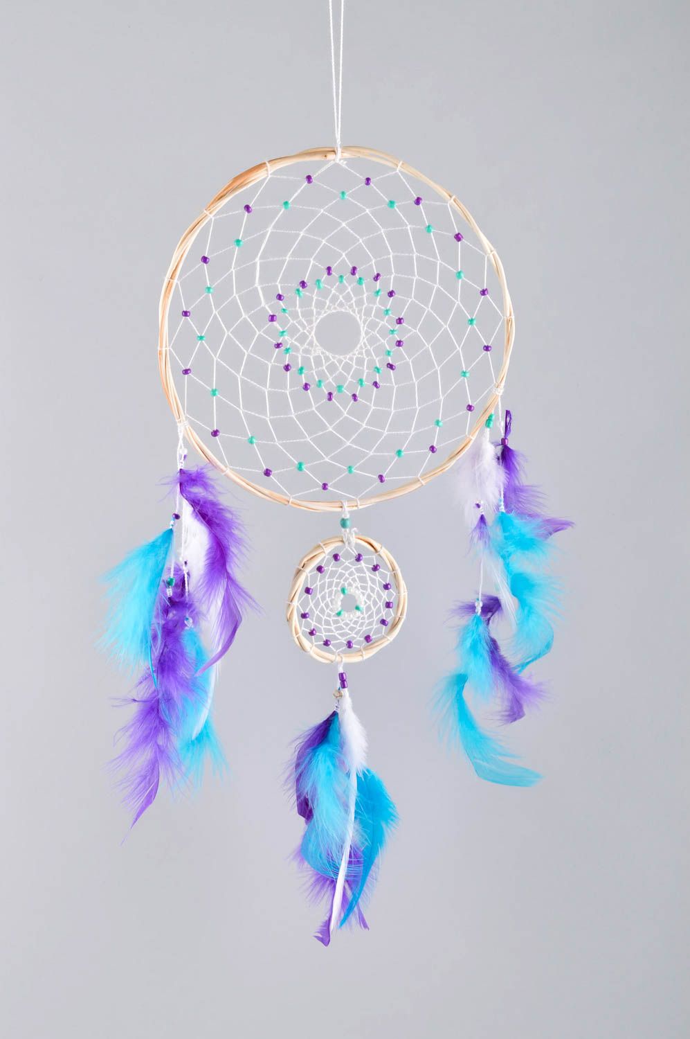 Handmade dreamcatcher woven wall hanging home dreamcatcher decorative use only photo 5