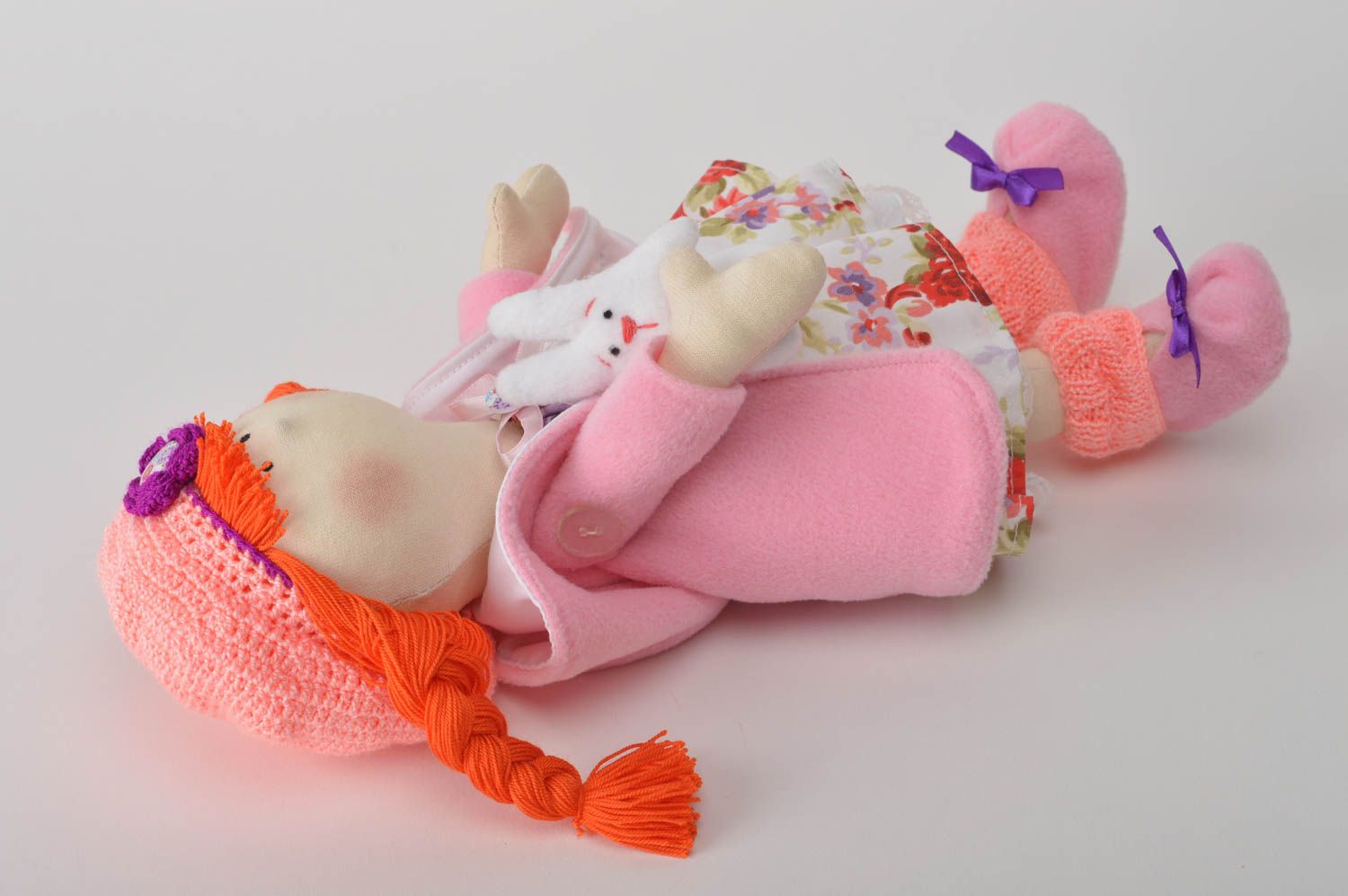 Handmade Stoff Puppe Haus Dekoration Designer Geschenk originelles Spielzeug foto 2