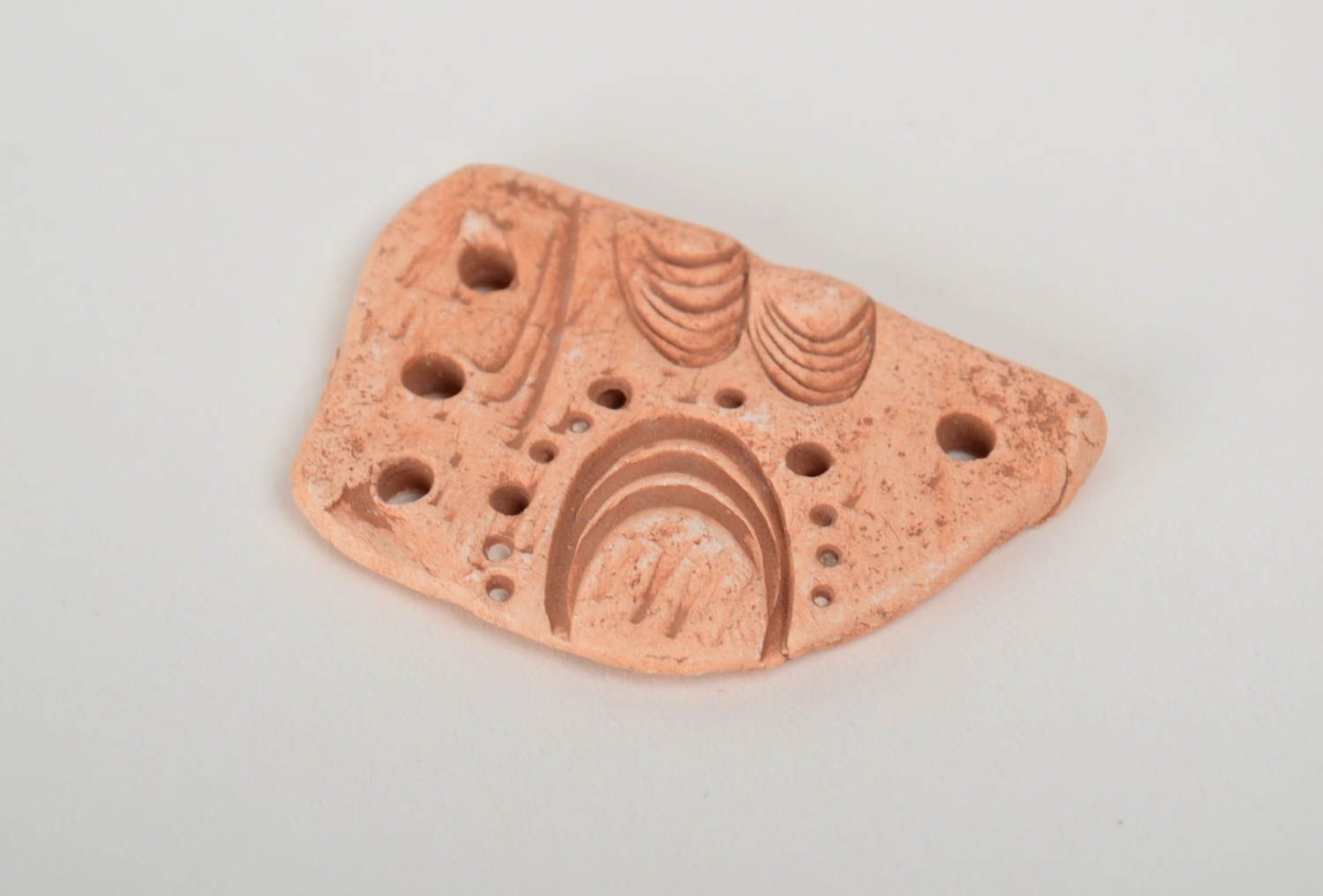 DIY handmade designer clay pendant ceramic blank for jewelry making photo 4