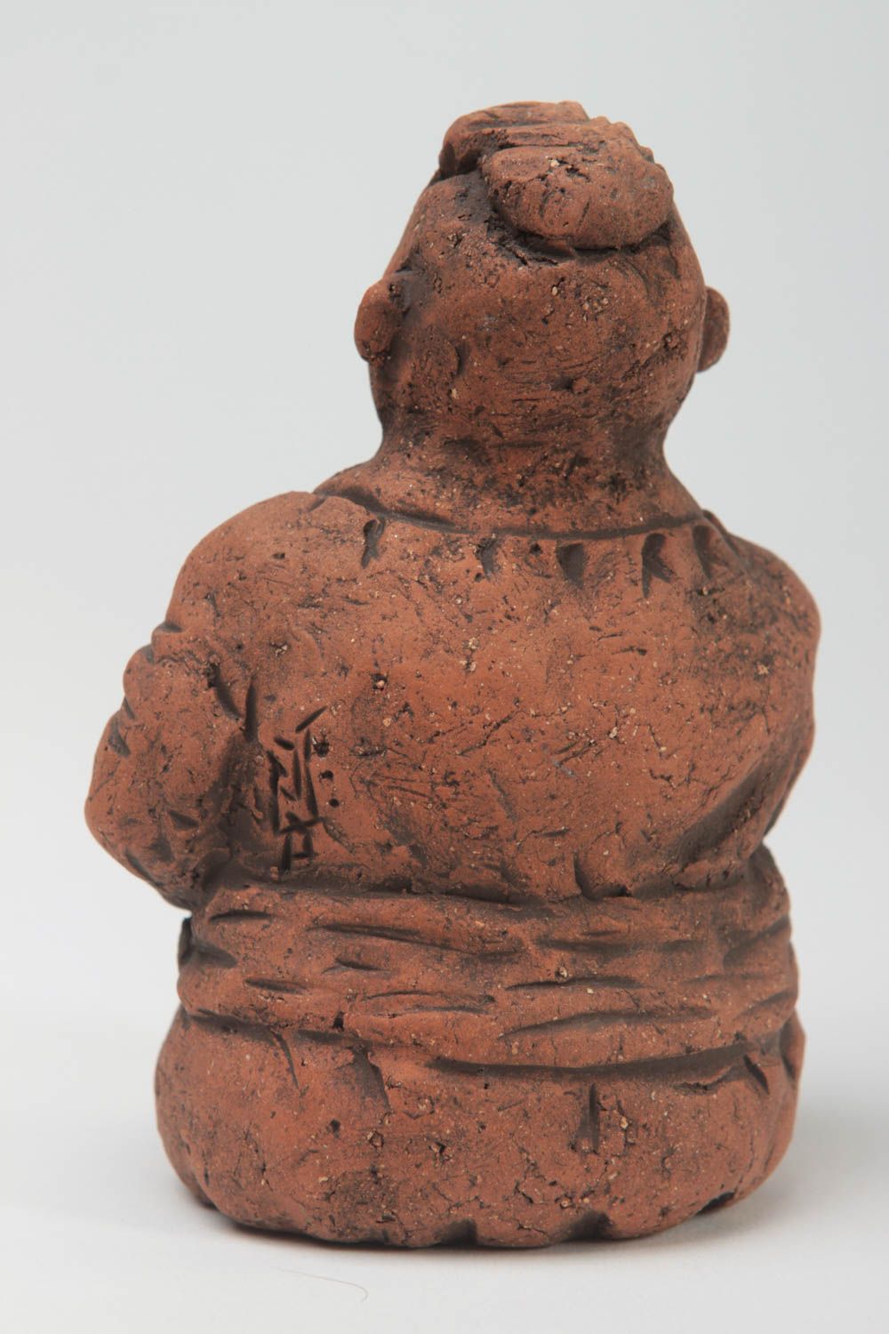 Статуэтка ручной работы глиняная статуэтка декоративная глиняная фигурка Казак фото 3