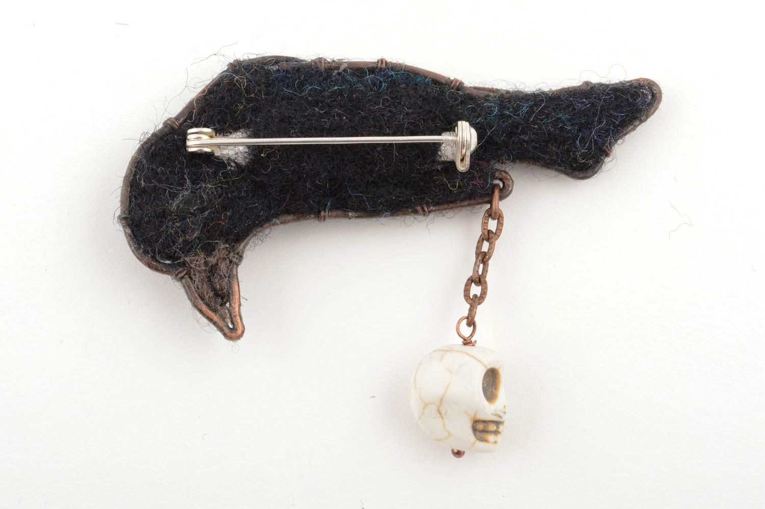 Fashion brooch designer crow brooch handmade accessory for women trendy gift photo 3