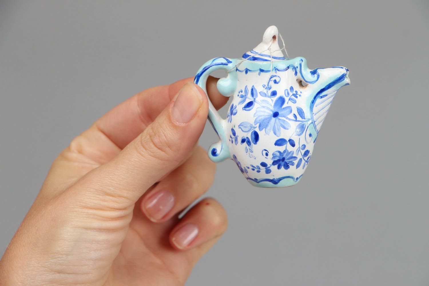 Декоративный чайник керамический фото 4