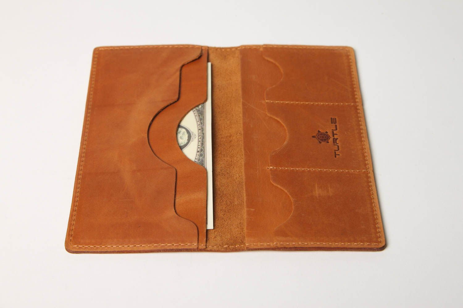 Портмоне ручной работы мужское портмоне с узорами красивое кожаный кошелек фото 3