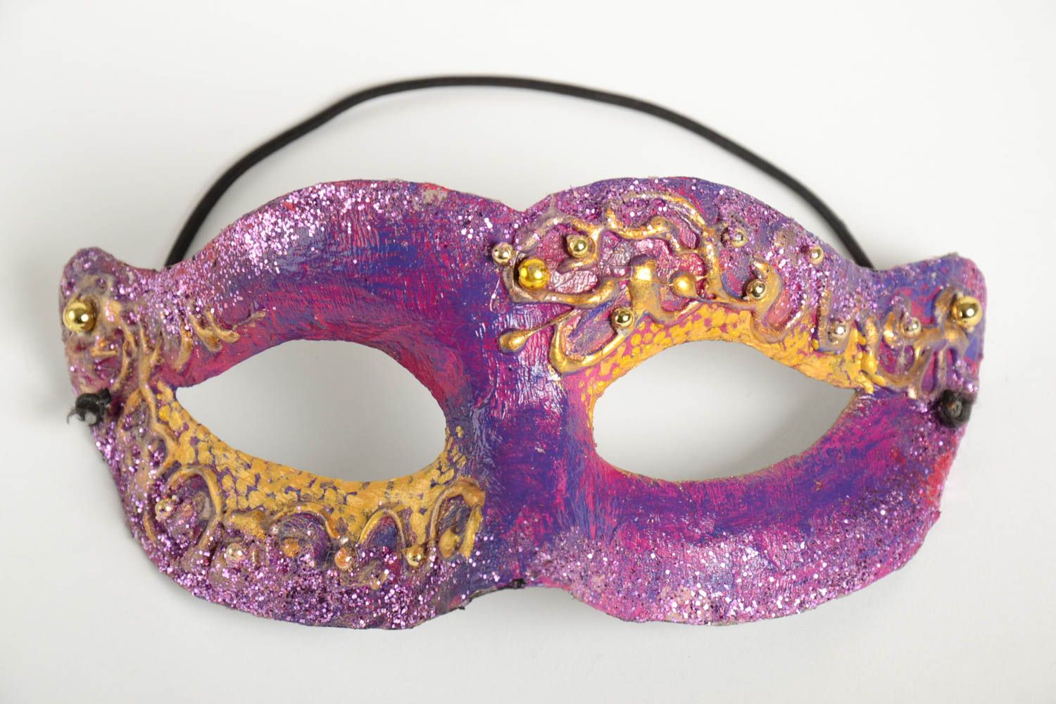 Máscara de papel mache hecha a mano idea para carnaval accesorio de disfraz  foto 2