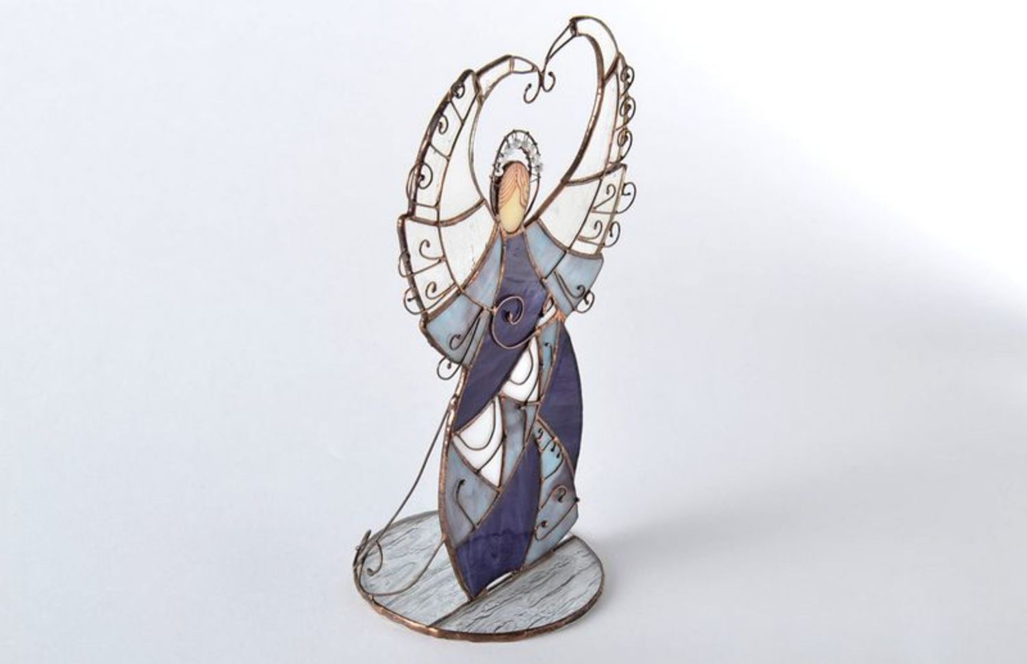 Stained glass statuette Christmas angel photo 4