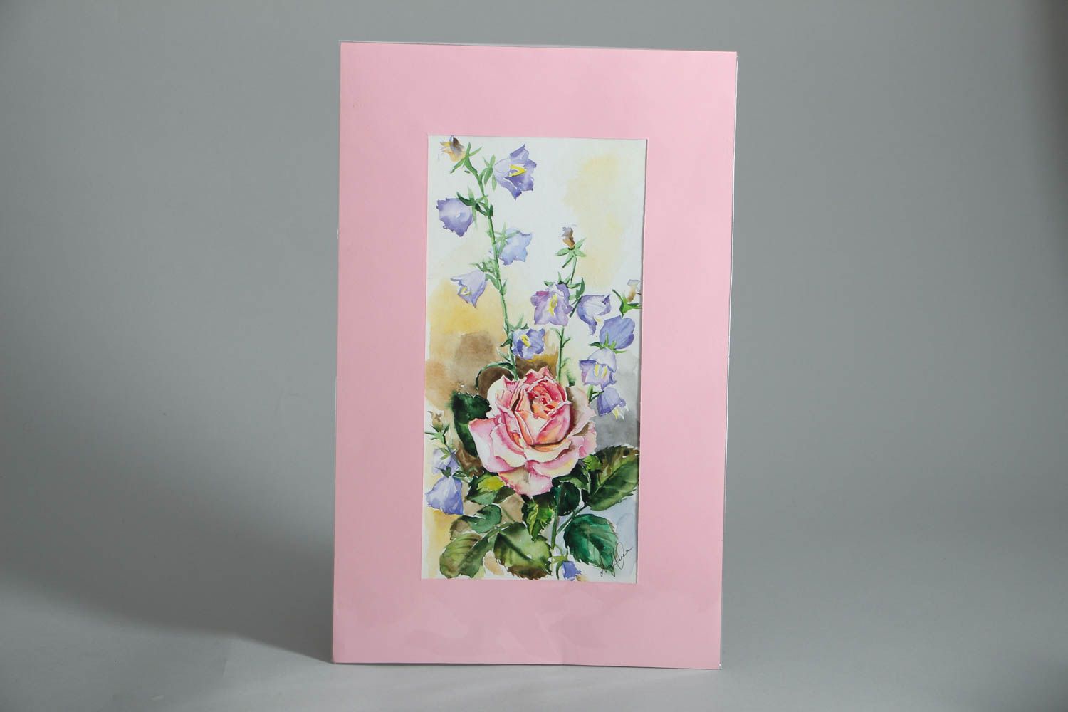 Watercolor painting Flowers photo 1