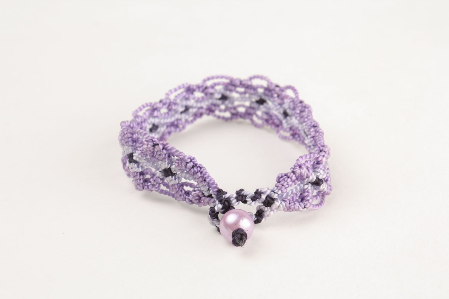 Lilac woven bracelet  photo 3