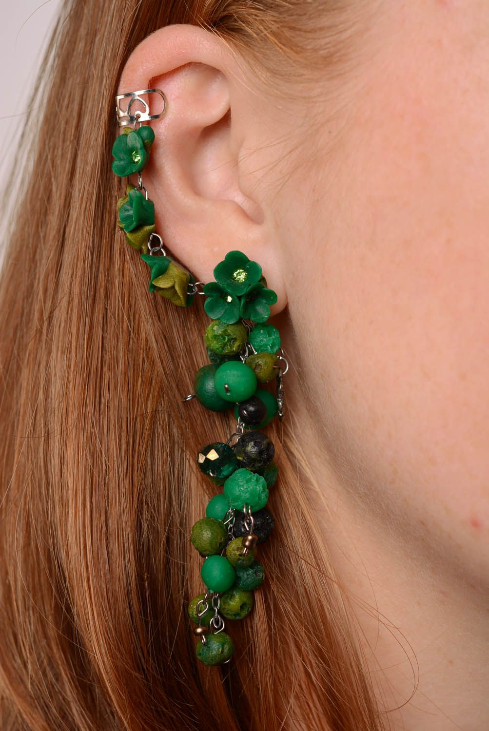 Cuff earrings Grapes photo 3