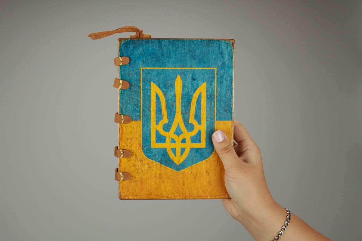 Bloc-notes Blason de l'Ukraine fait à la main photo 5