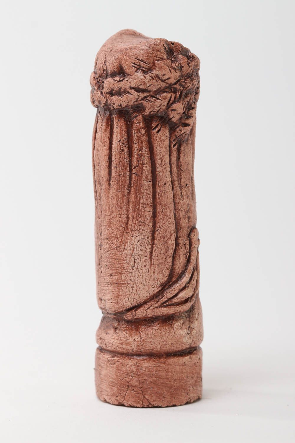 Figurine décorative fait main Statuette ethnique argile amulette Déco maison photo 3