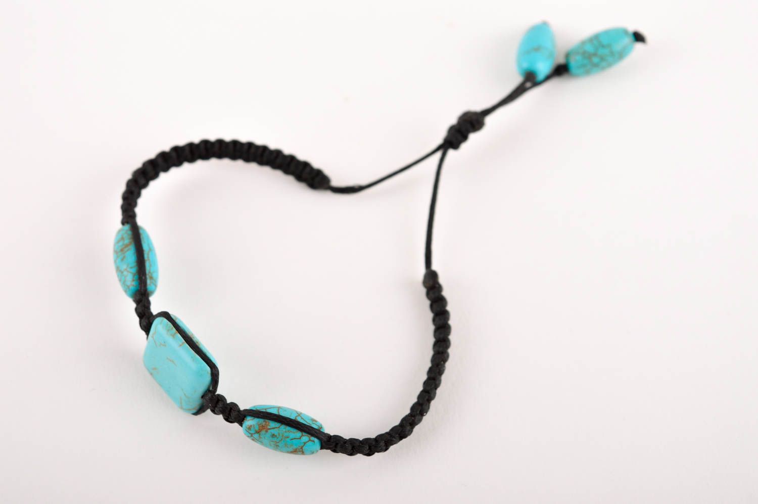 Unusual handmade macrame bracelet gemstone bracelet designs gifts for her photo 2