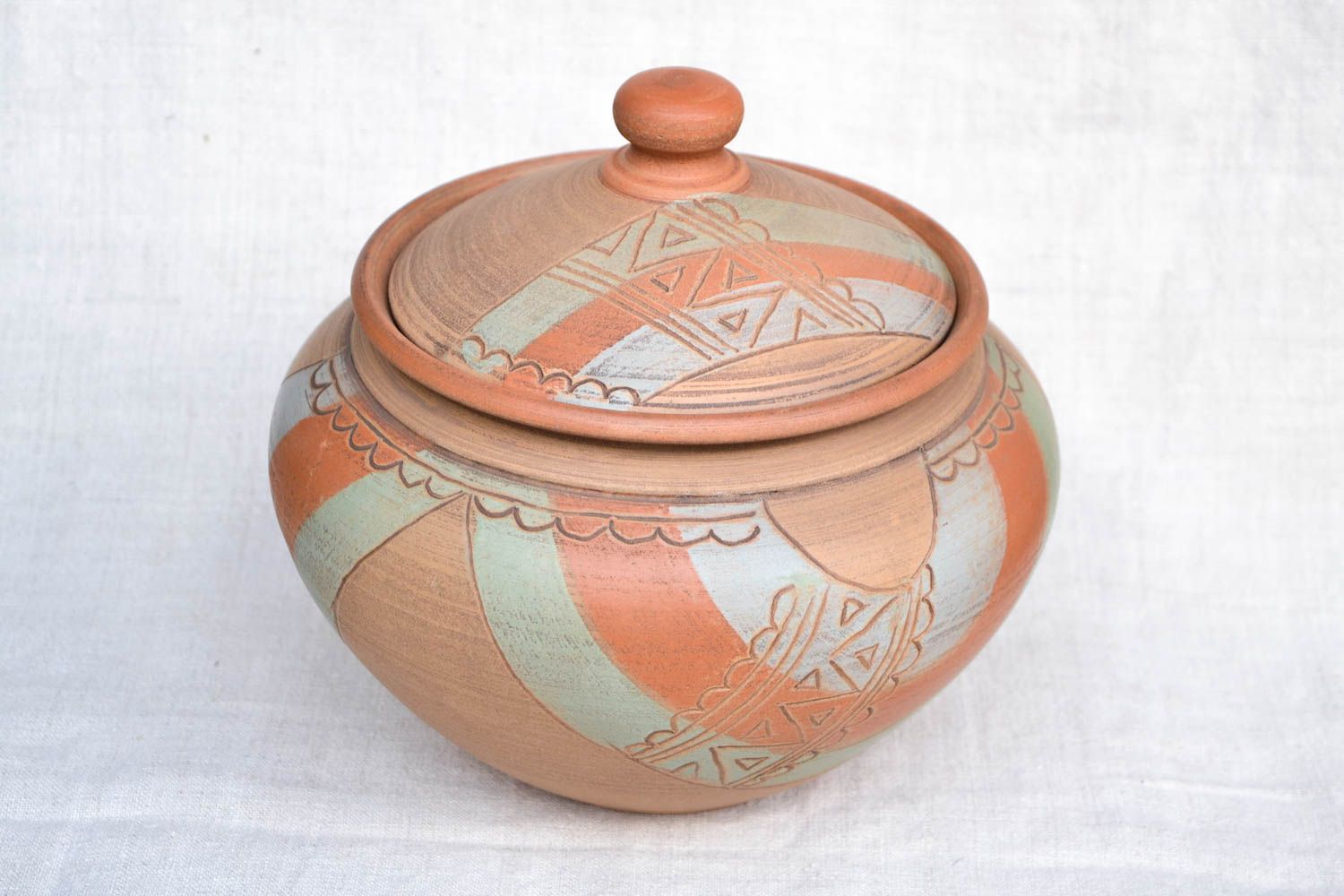 Handmade Schüssel mit Deckel Keramik Geschirr Küchen Deko Geschenk für Frauen foto 4