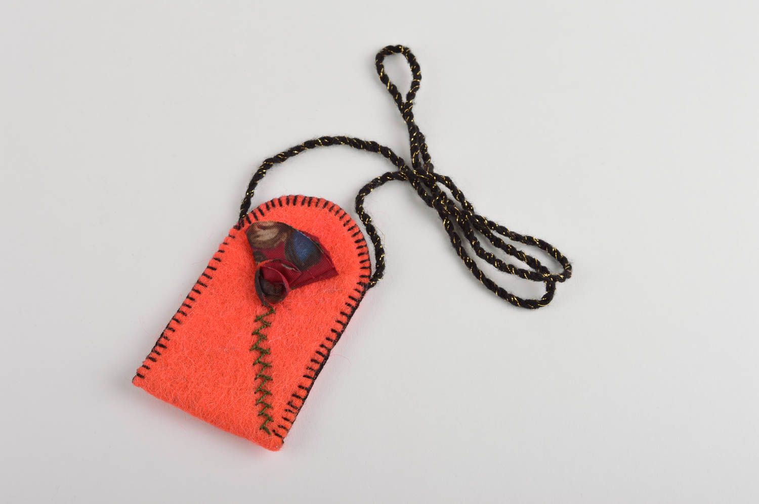 Handmade Smartphone Tasche Handy Hülle Tasche für Handy Stoff Handtasche rot foto 2