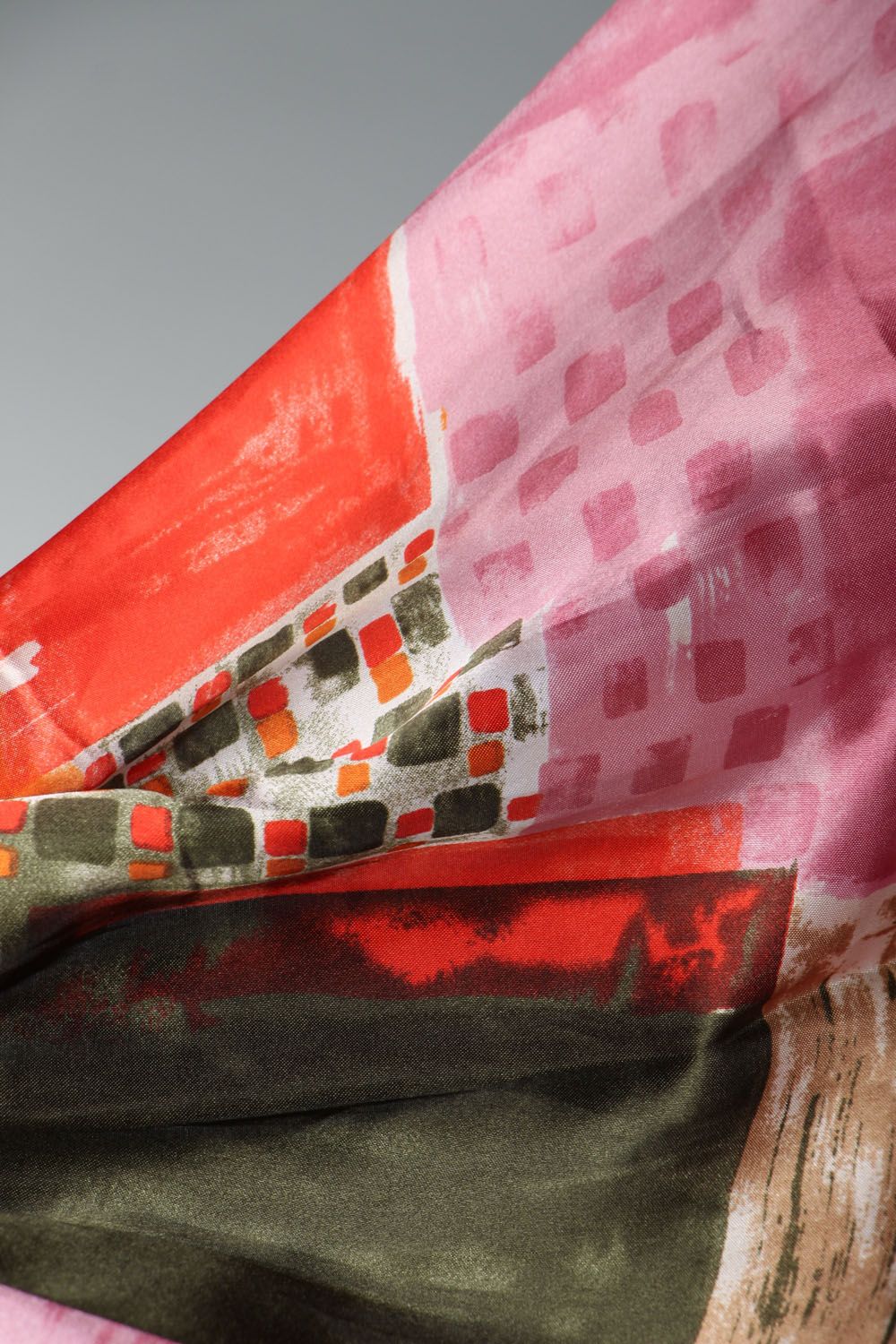 Foulard di seta con pietra dura fatto a mano sciarpa da donna idea regalo foto 3