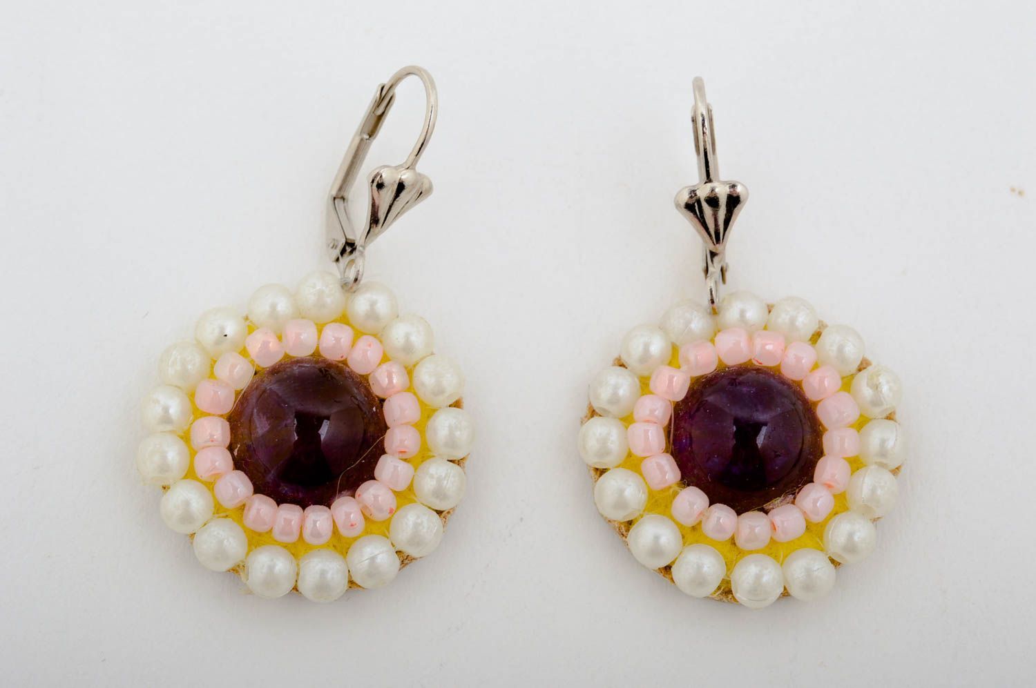 Handmade earrings unusual earrings designer earrings for women stone earrings photo 2