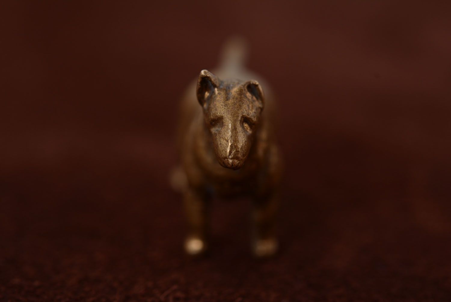 Figurine en bronze Bull-terrier faite main photo 4