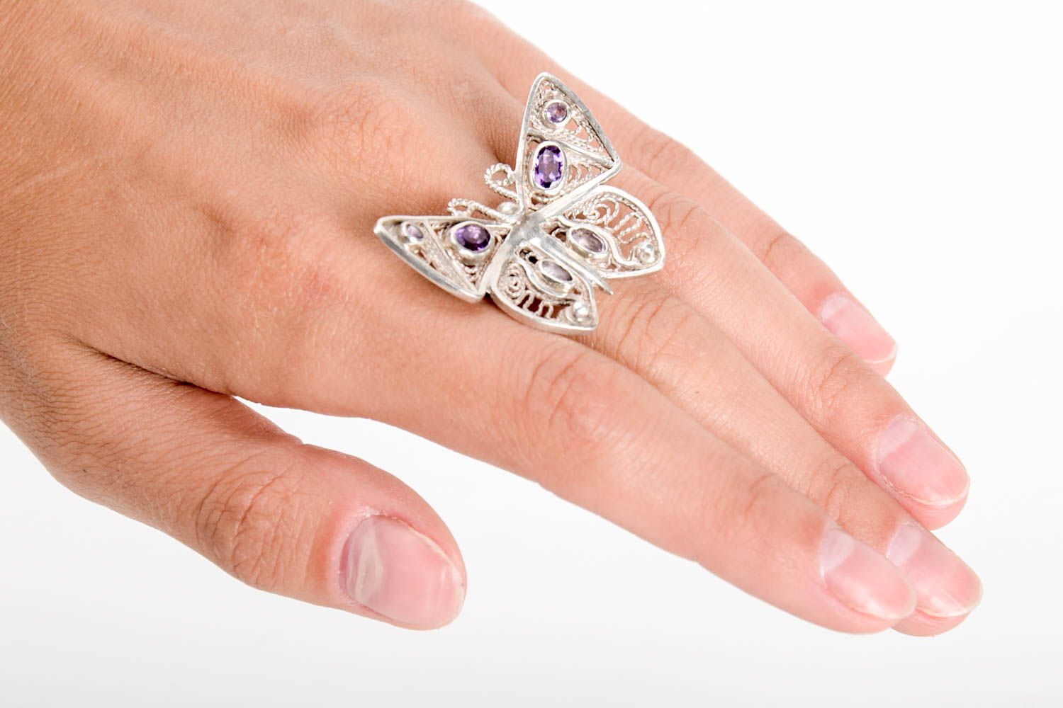 Handmade Damen Modeschmuck Mode Accessoires Finger Ring Geschenk Ideen schön foto 2