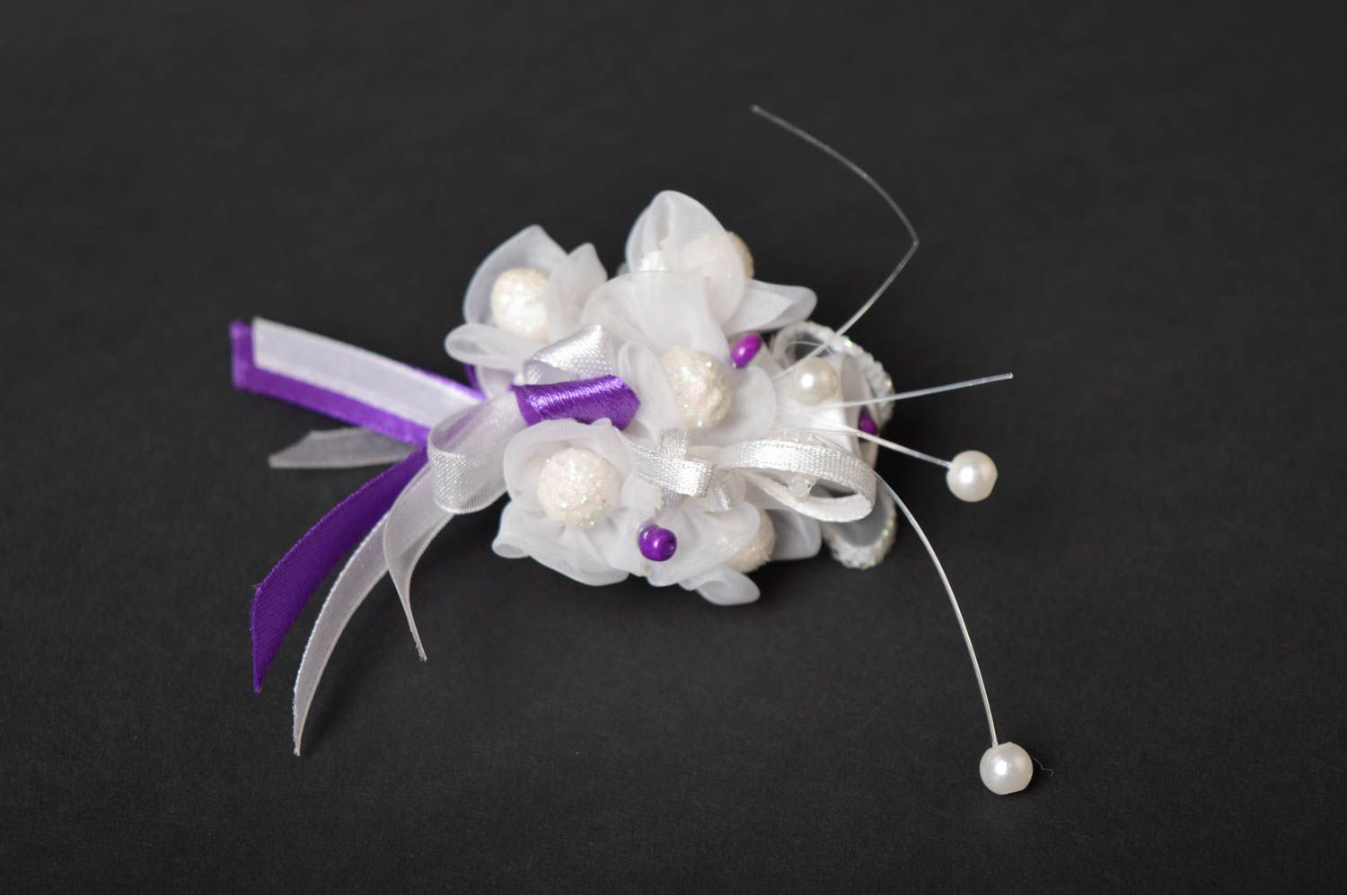 Handmade wedding accessories unusual wedding jewelry designer wedding brooch photo 4