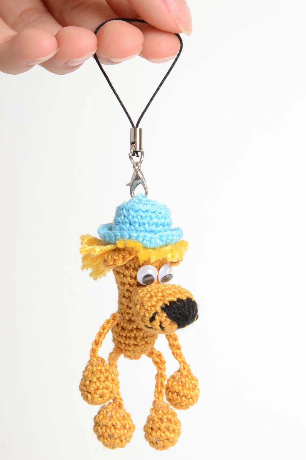 Beautiful handmade crochet keychain soft toy phone charm gifts for kids photo 5